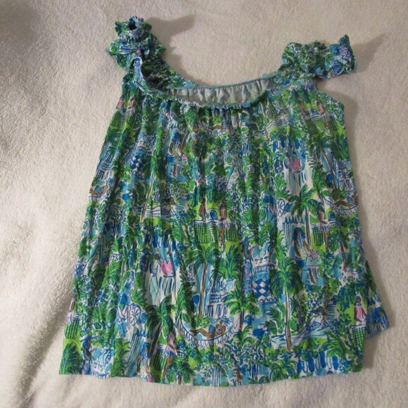 Lilly Pulitzer Green/Blue Pajamas  Medium - Picture 3 of 10